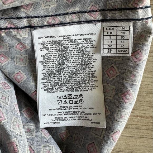 Brooks Brothers// Bris Cotton Short Dress Navy Size 14 - Picture 10 of 14